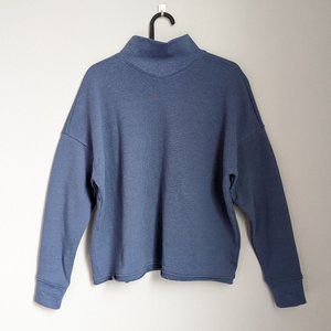 Madewell Mock Neck Hemp & Cotton Sweatshirt